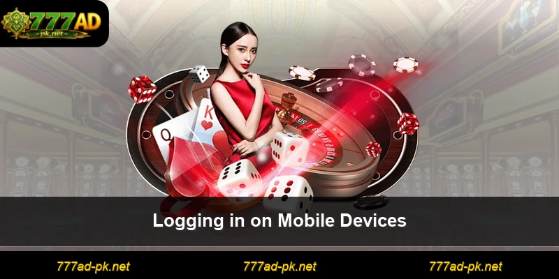 Logging in on Mobile Devices